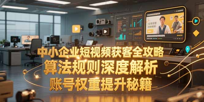 中小企业短视频获客全攻略，算法规则深度解析，账号权重提升秘籍-泡泡网创