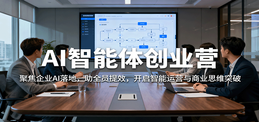 AI智能体创业营：聚焦企业AI落地，助全员提效，开启智能运营与商业思维突破-泡泡网创