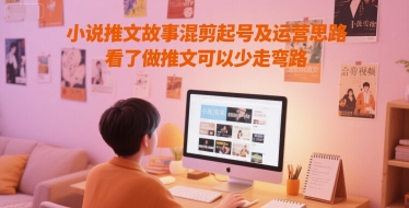 小说推文故事混剪起号及运营思路，看了做推文可以少走弯路-泡泡网创