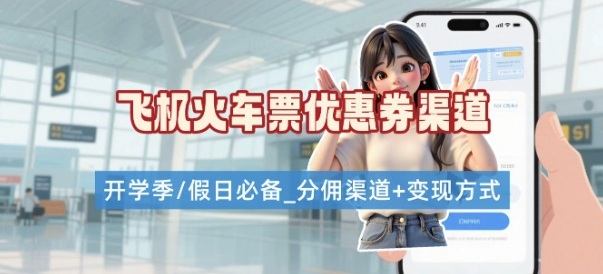 学生党必看！机票火车票优惠券申请渠道 + 项目打法，开学季节日速存-泡泡网创