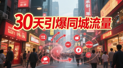 30天引爆同城流量：团购篇 认知篇 流量篇 来客篇 达人篇 老板人设IP篇 投流篇-泡泡网创