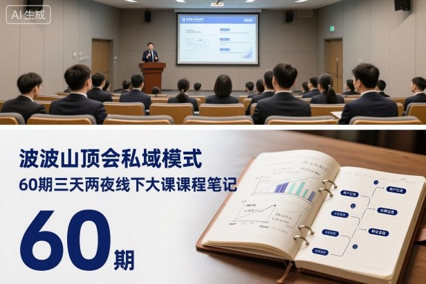 波波山顶会私域模式60期三天两夜线下大课课程笔记(文档)-泡泡网创